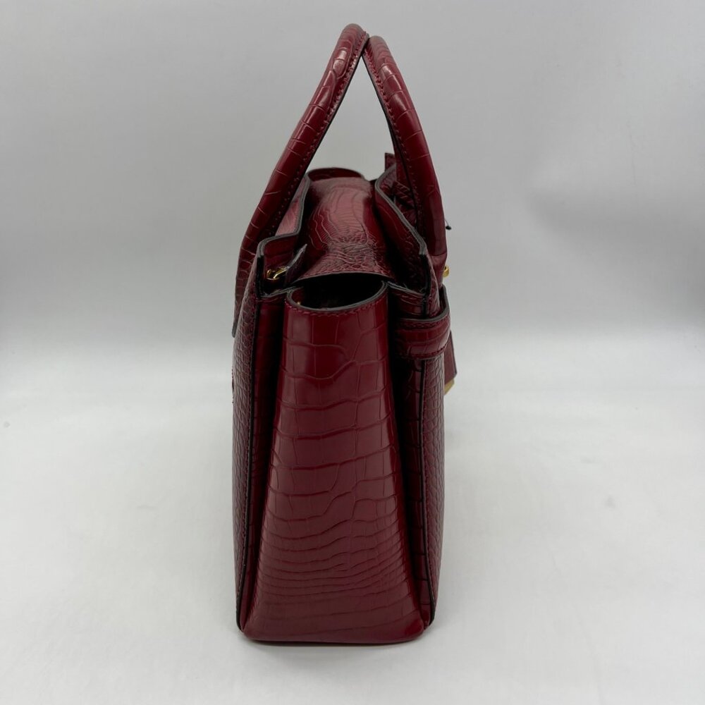 Guess Red Faux Animal Embossed Shoulder Bag - Picture 3 of 11